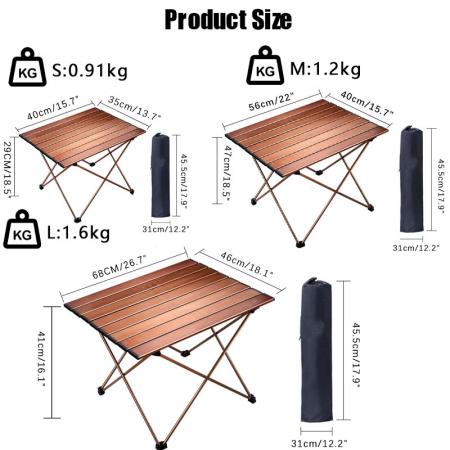 Multifunctional Camp Table Lightweight for Outdoor Picnic beach 