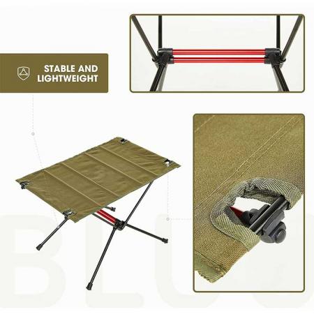 Small Folding Table Lightweight Camping Folding Roll - up Table for Picnic Beach BBQ Party 