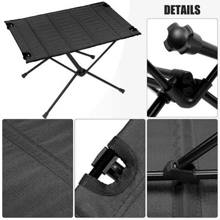 Custom Portable Aluminum Roll Picnic Table Outdoor Hiking Camping Table