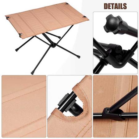 Foldable Camping Table Portable with Storage Bag for Fishing Beach Outdoors Picnic and Hiking 