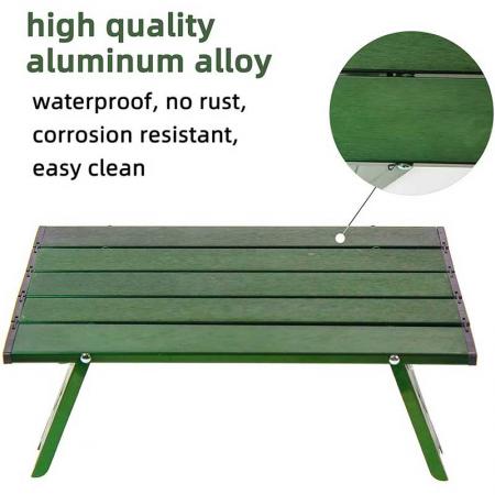 Portable Mini Beach Table Aluminum with Carrying Bag