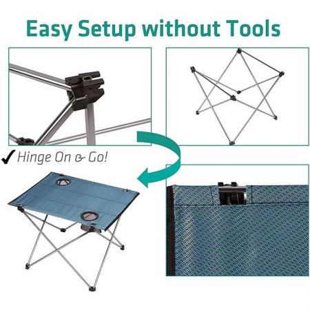 Foldable Table Outdoor Portable Camping Side Table for Outdoor Picnic 