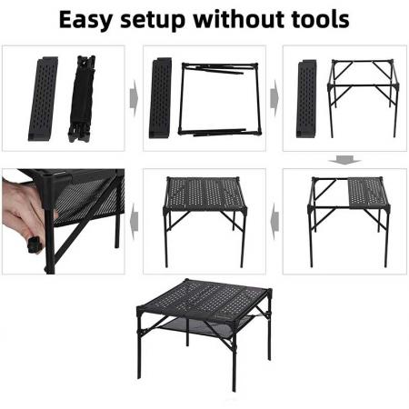 Portable Outdoor Foldable Folding Camping Table for Fishing Traveling Table