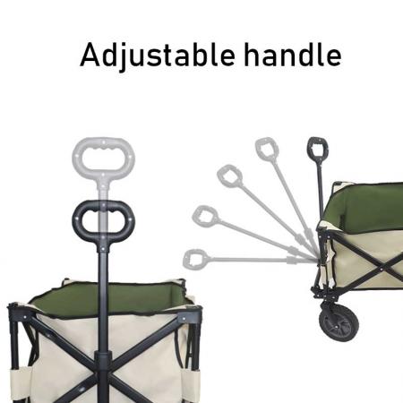 Garden Tool Collection - Collapsible Folding Outdoor Garden Utility Wagon with Cover Bag 