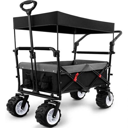 Heavy Duty Collapsible All Terrain Utility Wagon Beach Cart 