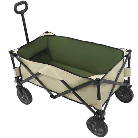 Garden Tool Collection - Collapsible Folding Outdoor Garden Utility Wagon with Cover Bag 