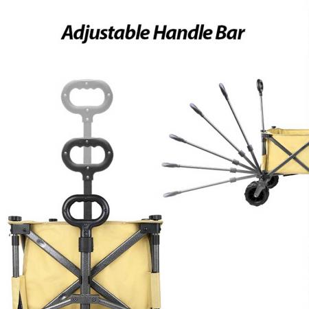 Collapsible Folding Utility Wagon Cart for Outdoor Garden and Beach Use 
