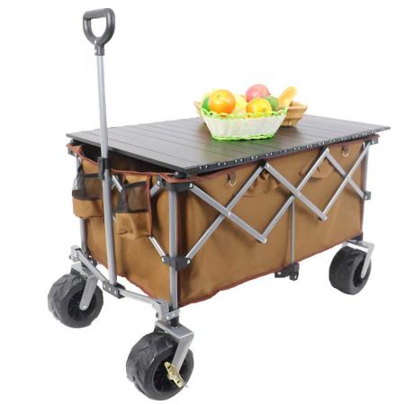 Folding Garden Outdoor Park Utility Wagon Picnic Camping Cart 