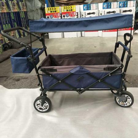 Folding Garden Cart Convertible Stroller Wagon Outdoor Collapsible Wagon for Kids & Cargo Red 