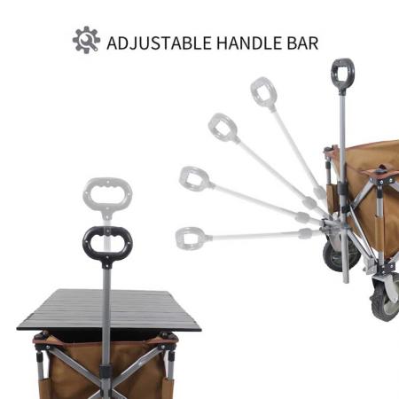 Outdoor Utility Wagon, Heavy Duty Folding Garden Portable Hand Cart 