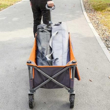 Heavy Duty Utility Wagon, Portable Garden Beach Cart with Wheels 