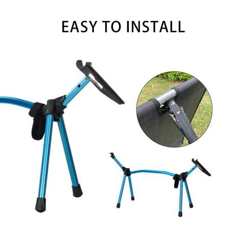 Outdoor ultra-light aluminum alloy single bed portable camping folding bed 