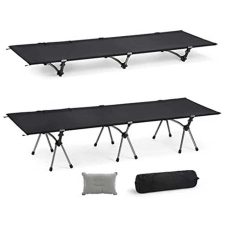Hot Sales Camping Cot Portable Ultralight Folding Cot Comfortable Camping Bed with Carry Bag for Outdoor 