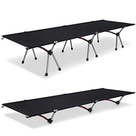 Folding Camping Cot Portable Ultralight Camping Cot Comfortable Camping Bed with Carry Bag for Indoor Outdoor Sleeping Travel Beach Hiking Adults 