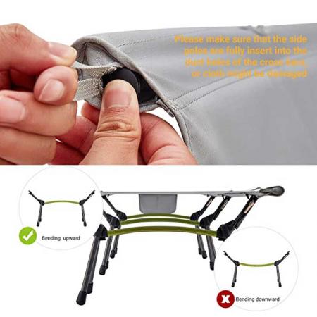 Folding Cot Portable Ultralight Camping Cot Comfortable Camping Bed with Carry Bag for Indoor Outdoor