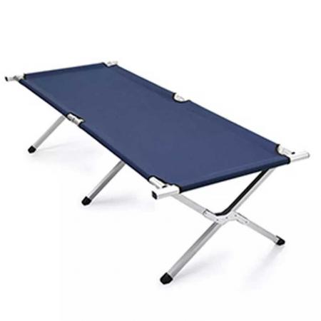 Outdoor ultra-light aluminum alloy single bed portable camping folding bed