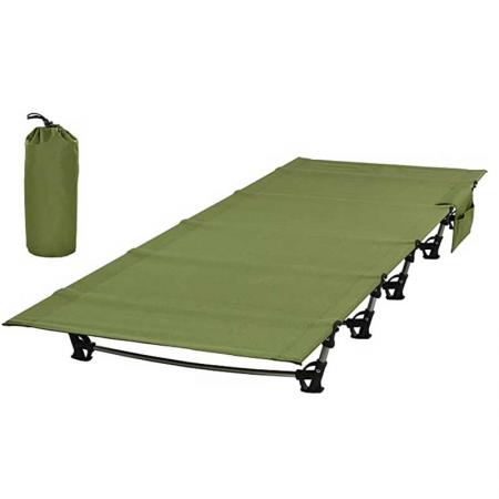 Folding Bed Lightweight Camping Cot Bed Height Adjustable Foldable Portable Bed for Adult Patio Beach Hiking Camping Travel 