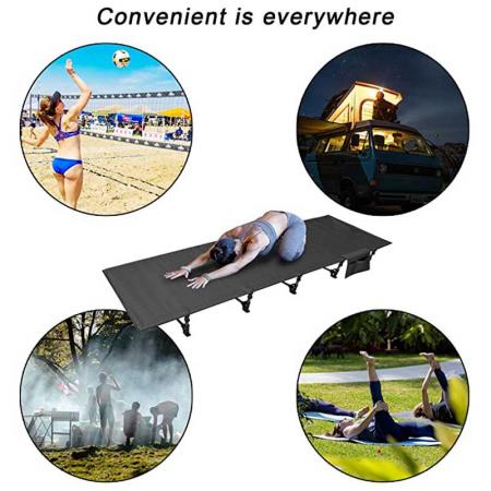 Portable Compact folding bed for Outdoor Travel Base Camp Hiking 