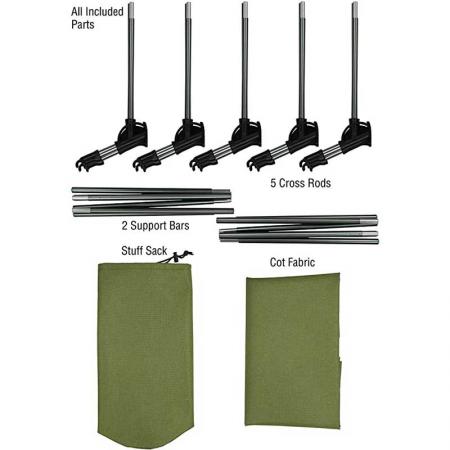 Folding Bed Lightweight Camping Cot Bed Height Adjustable Foldable Portable Bed for Adult Patio Beach Hiking Camping Travel 