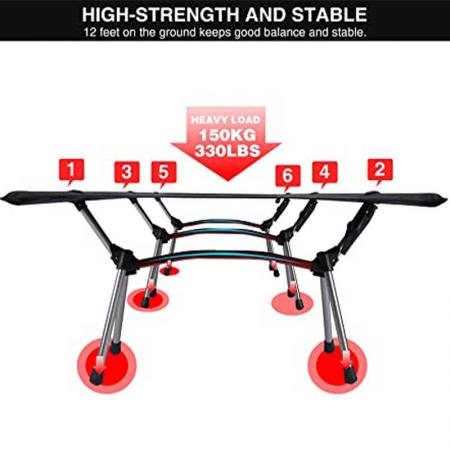 Outdoor Super Ultralight & Portable Folding Aluminium alloy Cot Camping Tent Bed 