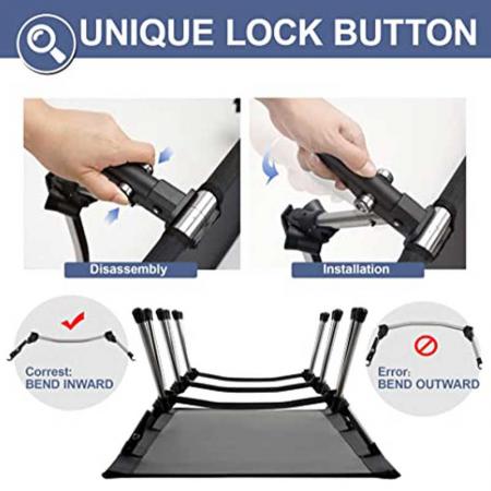 Hot Sales Camping Cot Portable Ultralight Folding Cot Comfortable Camping Bed with Carry Bag for Outdoor 