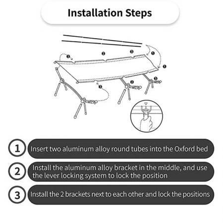 Amazon Hot Sale Army Folding Bed Portable Camping  Ultralight Cot Comfortable Camping Bed with Carry Bag for Outdoor 