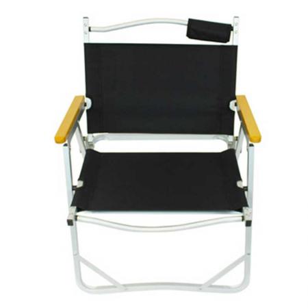 Amazon Hot Sales Outdoor Furniture Wood Grain Aluminum Portable Folding Camping Chair Outdoor Garden Chair 