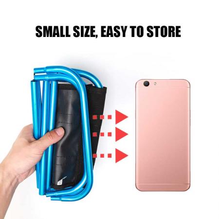 Camping Stool Folding Stool Aluminum Alloy Bracket Lightweight Load Capacity to 300lbs for Outdoor Travel Hiking BBQ Fishing Beach 