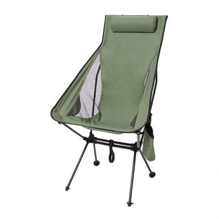 Folding Fabric Camping Chair Folding Moon Chair Ultralight Portable Outdoor Folding Outdoor Fishing Camping Chair 