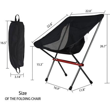 Portable Lightweight FishingCamping Moon Chair 