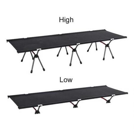 Army Cot Folding Outdoor Bed Adjustable Portable Foldable Cot for Adults