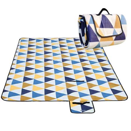 Picnic Blanket Camping Mat Outdoor Picnic Mat Waterproof Sandproof Beach Blanket Foldable Travel Blanket Portable Handy Mat Picnic Pack Tote 