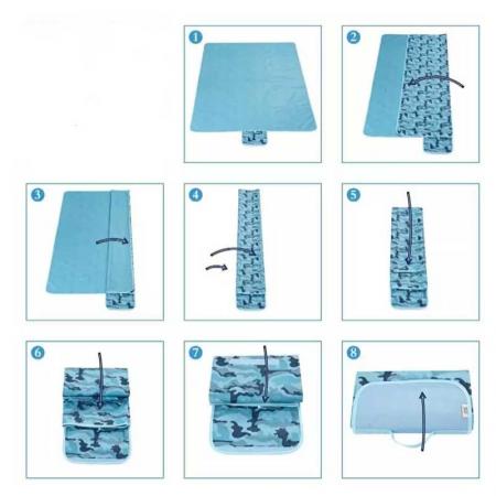 Picnic Mat Extra Large Picnic Blankets Waterproof Sandproof Beach Mat Portable Beach Blanket for Camping Outdoor Picnics