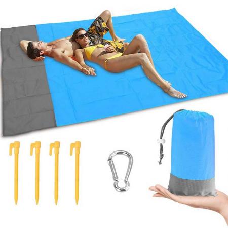 Family Picnic Mat Beach Blanket Waterproof Sandproof Oversized Beach Mat for 4-7 Adults Sand Free for Travel Camping Picnic Hiking 