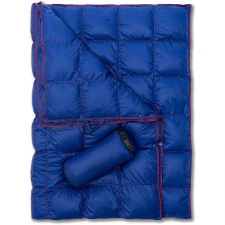 Customized Foldable Waterproof Outdoor Camping Blanket Wearable Nylon Down Blanket  for cold weather 