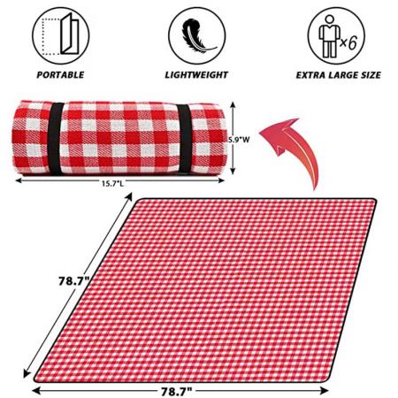 Extra Large Waterproof Sandproof Foldable Compact Beach Blanket