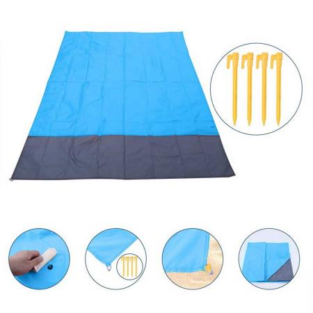Family Picnic Mat Beach Blanket Waterproof Sandproof Oversized Beach Mat for 4-7 Adults Sand Free for Travel Camping Picnic Hiking 