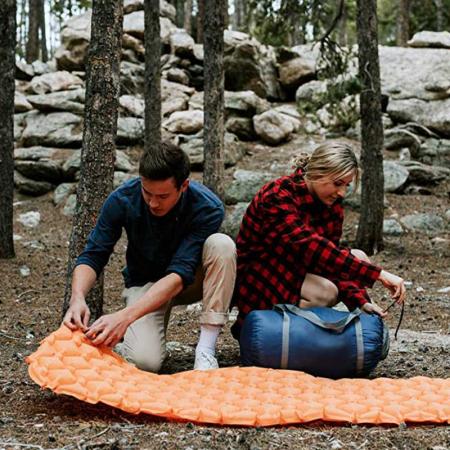 Inflatable Sleeping Pad Camping Sleeping Pad Inflatable Waterproof Camping Portable Sleeping Pad for Camping Backpacking Traveling Hiking 