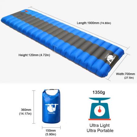 Compact Ultralight Waterproof Camping Air Mattress for Backpacking 