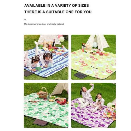 three layers design luxury picnic blanket Outdoor Fabric Foldable picnic blanket custom Waterproof 