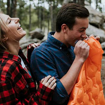 Inflatable Sleeping Pad Camping Sleeping Pad Inflatable Waterproof Camping Portable Sleeping Pad for Camping Backpacking Traveling Hiking 