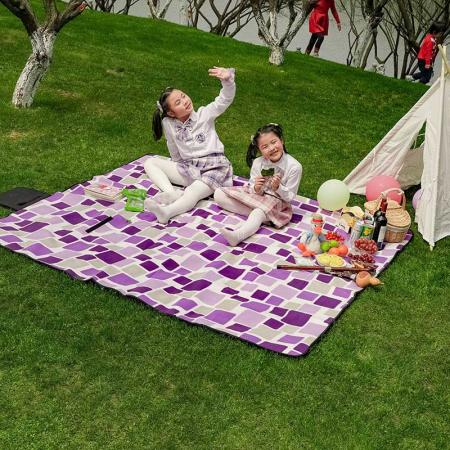 three layers design luxury picnic blanket Outdoor Fabric Foldable picnic blanket custom Waterproof 