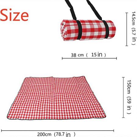 Waterproof Picnic Blanket - 3 Layered Foldable Outdoor Picnic Mat 