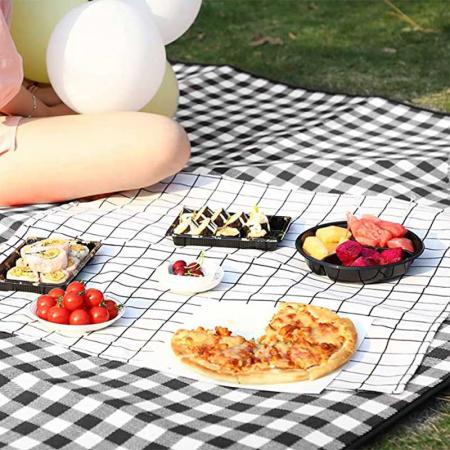 Large Portable Beach Check Mat for Camping Hiking Festivals