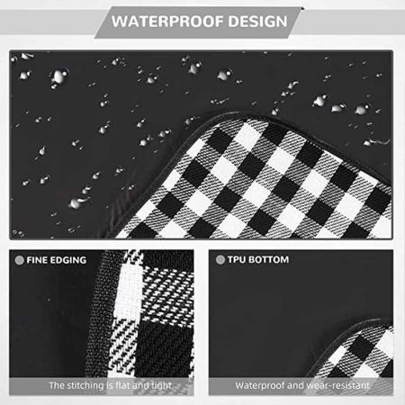 Large Portable Beach Check Mat for Camping Hiking Festivals