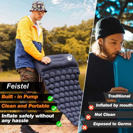 Ultralight Compact Inflatable Sleeping Mat for Camping 
