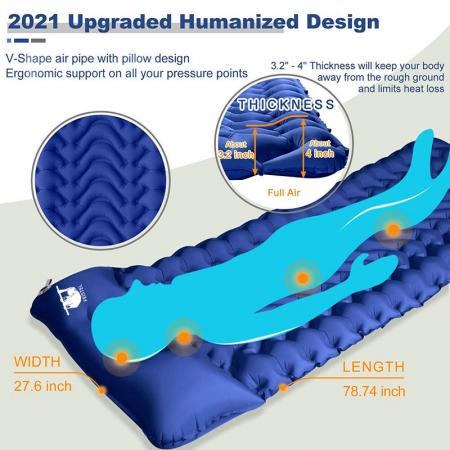 Ultralight - Best Compact Inflatable Air Mattress for Adults & Kids 