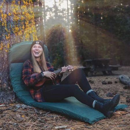 Self Inflating Sleeping Pad No Pump or Lung Power Required Ideal For Backpacking and Camping