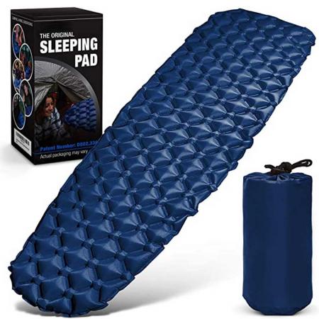 Sleeping Pad Ultralight Backpacking Air Mattress with Carrying Bag for Hiking Traveling Outdoor Activities 