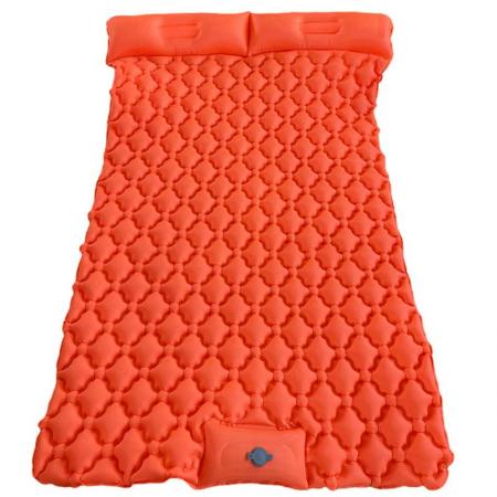 Amazon Hot Sell Outdoors Sleeping Mat Double Size Ultralight Camping Sleeping Pads With Pillow Air Mattress 